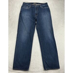 Lucky Brand 181 Jeans Mens 38x34 Relaxed Straight Blue Denim High Rise